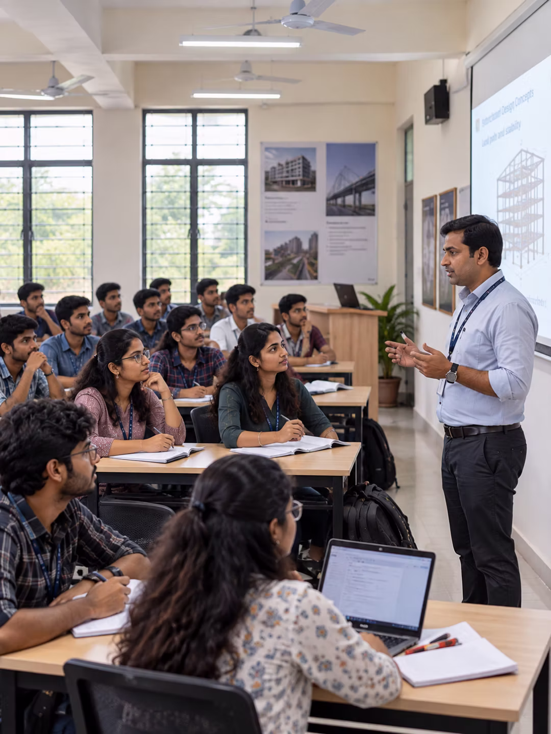 Concrete technology and structural testing laboratory at MIET