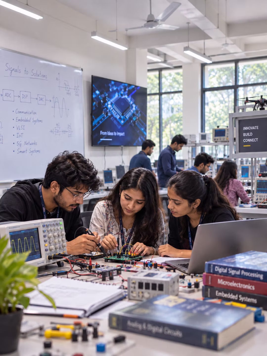Electronics and Communication Engineering laboratory and student research at MIET